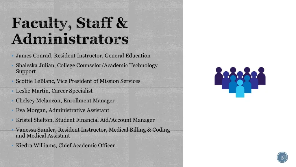 faculty staff administrators