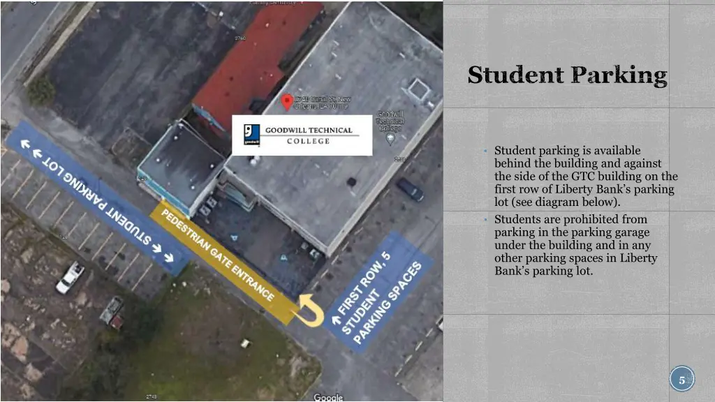 student parking