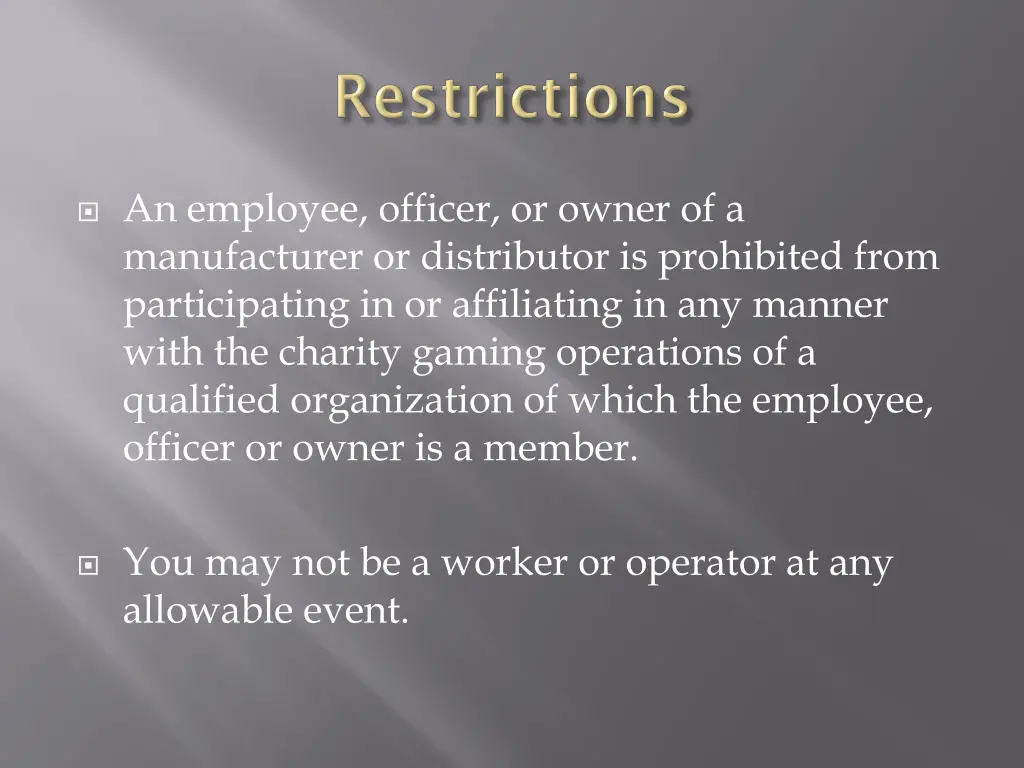 an employee officer or owner of a manufacturer