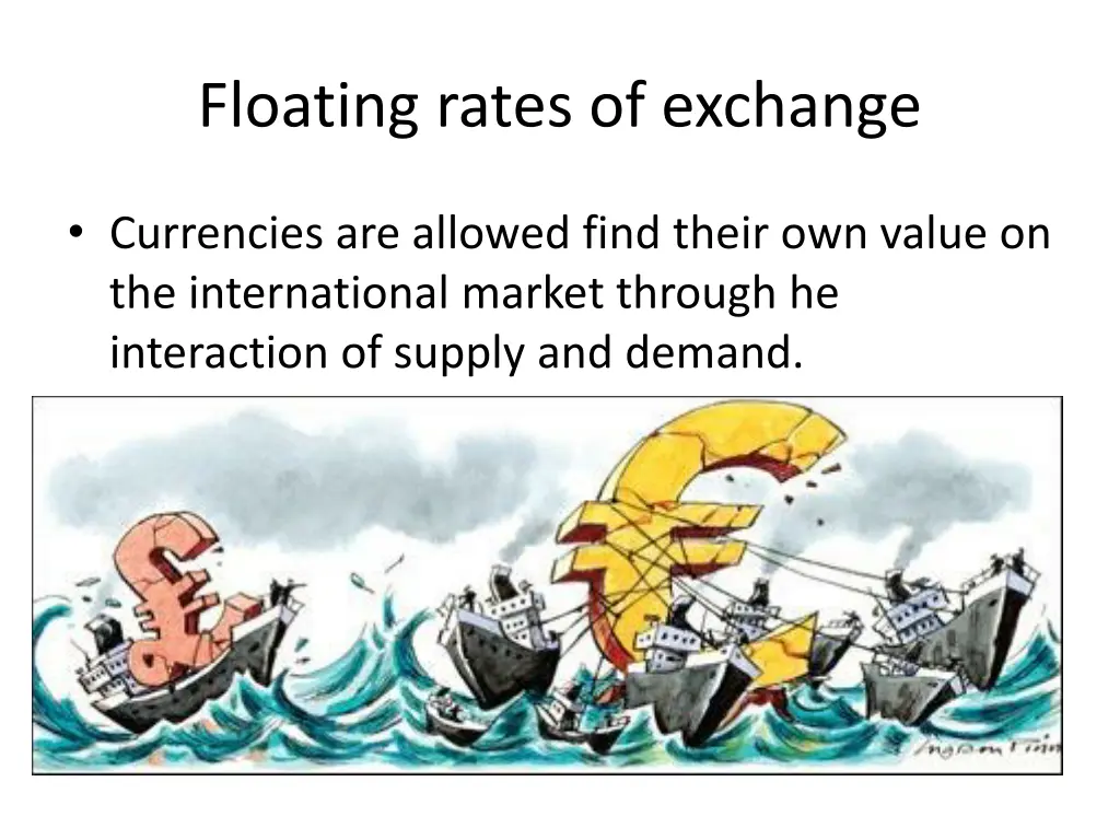 floating rates of exchange