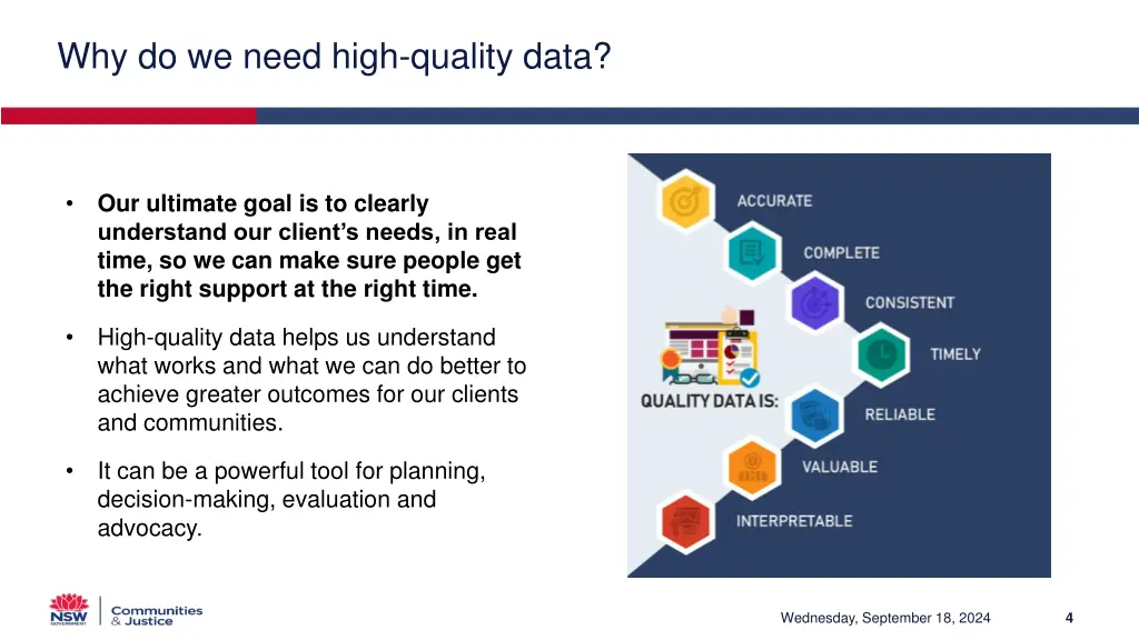 why do we need high quality data