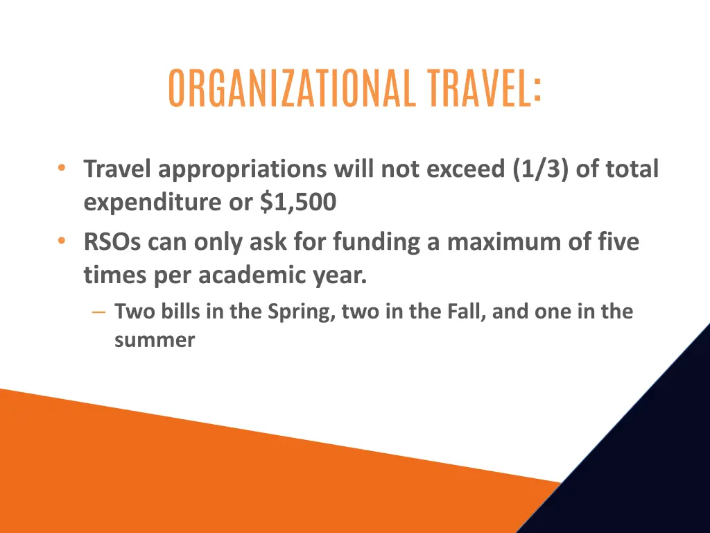 organizational travel