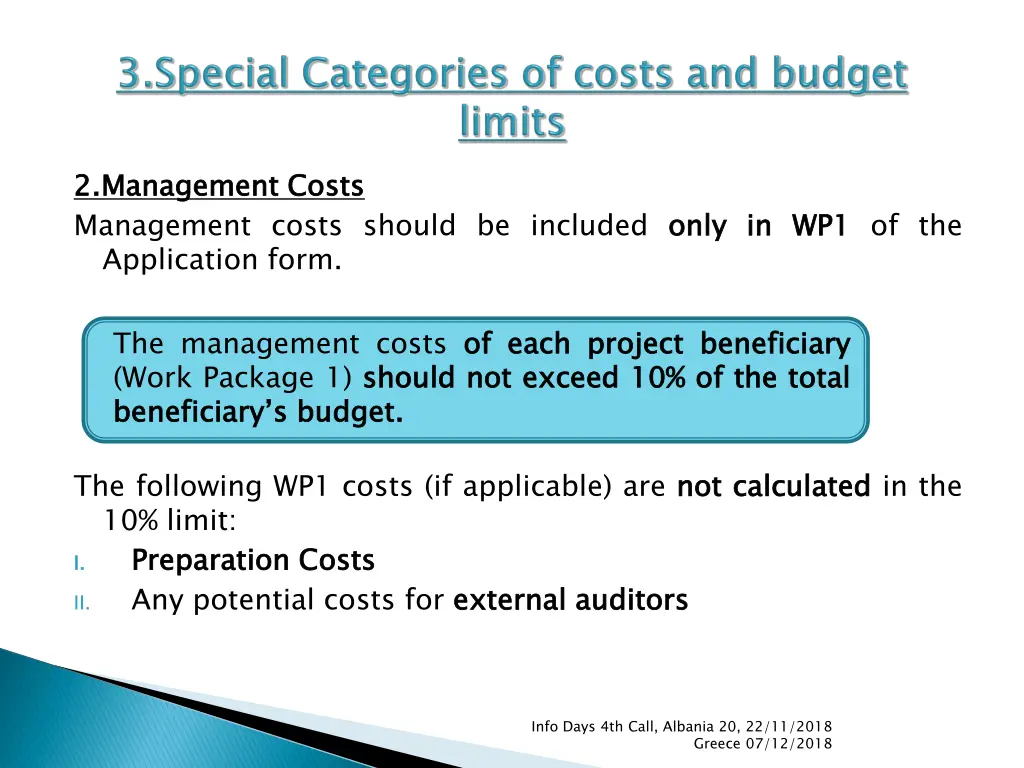 2 2 management management costs should