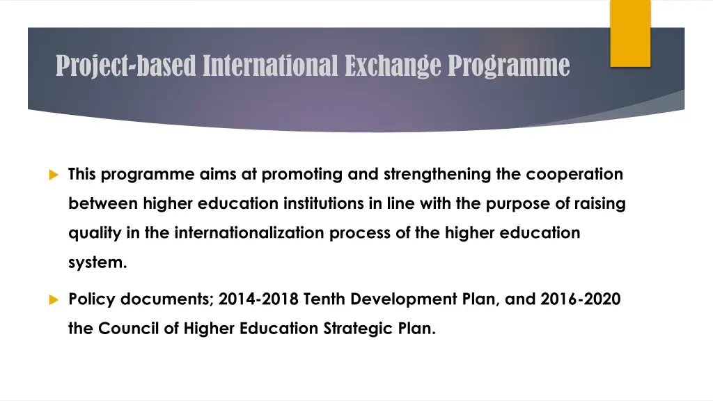 project based international exchange programme 1