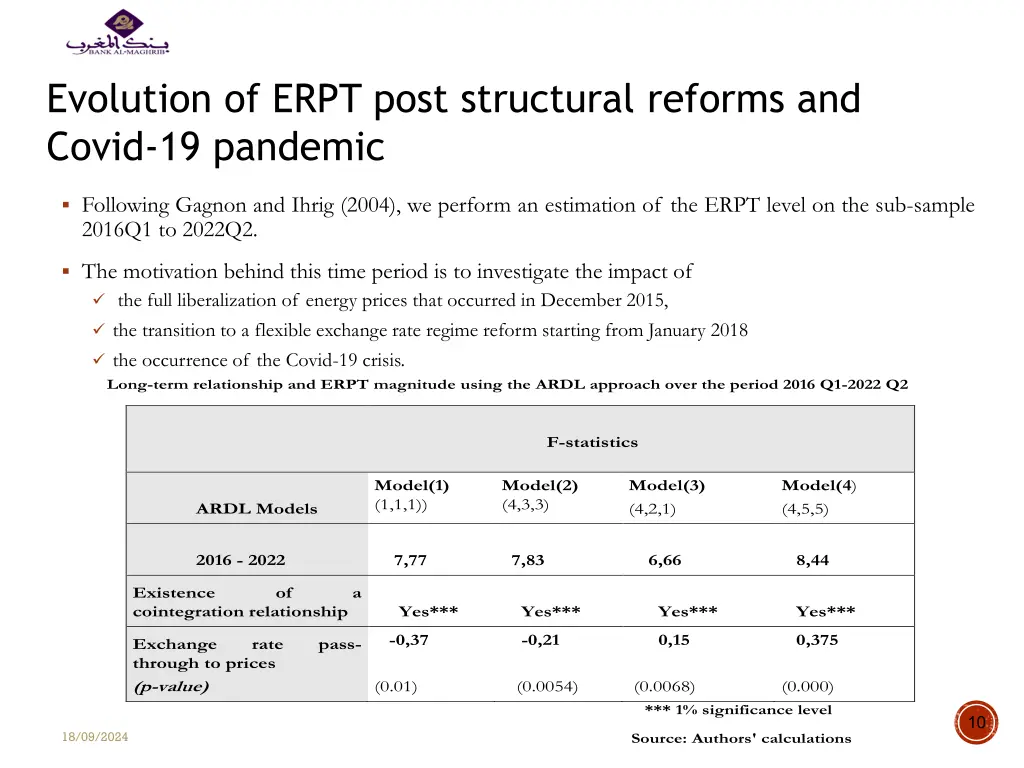 evolution of erpt post structural reforms