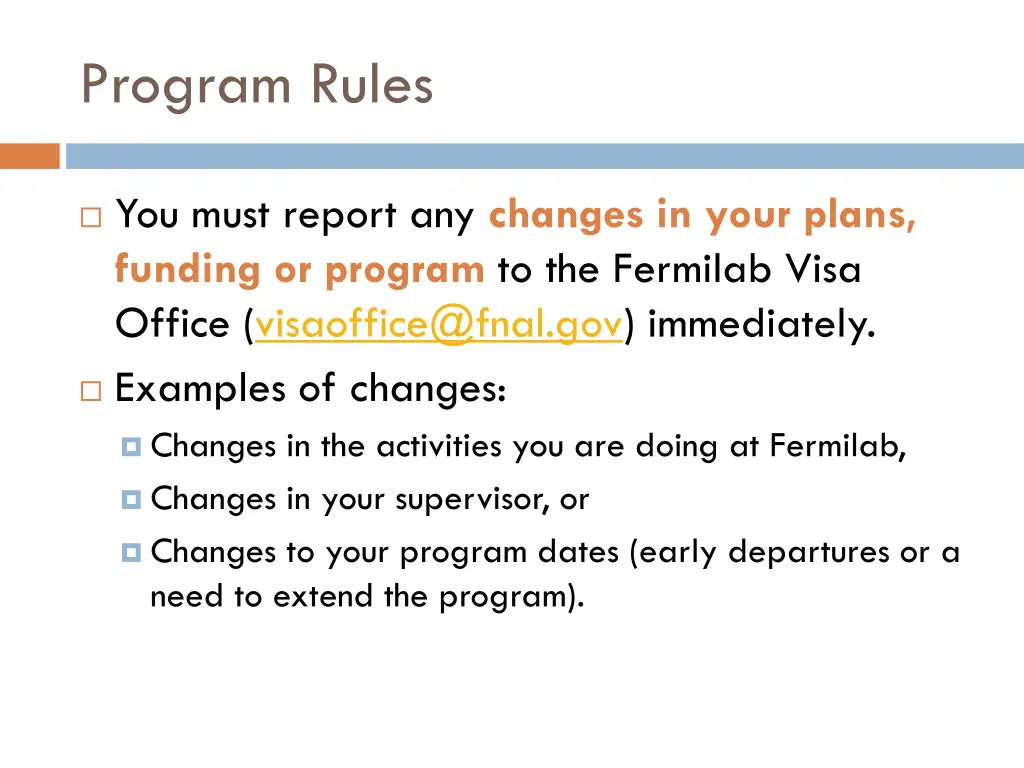 program rules 3