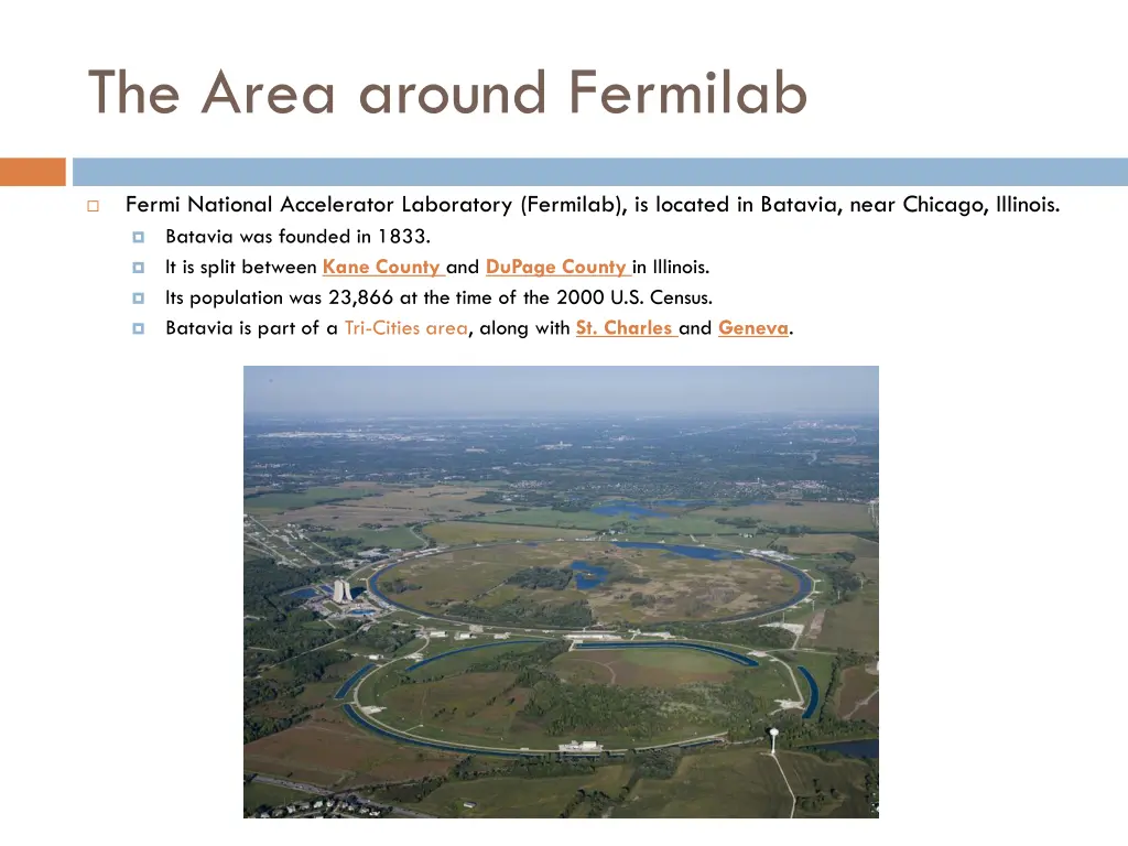 the area around fermilab