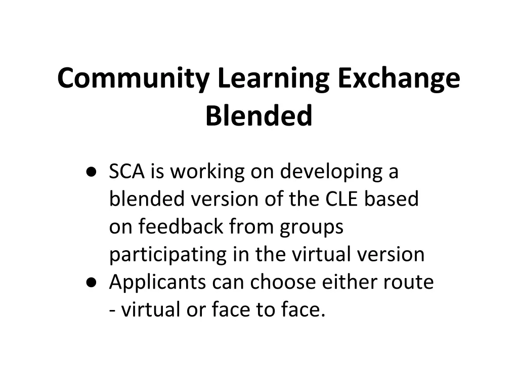 community learning exchange blended 1