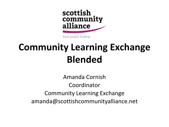 community learning exchange blended