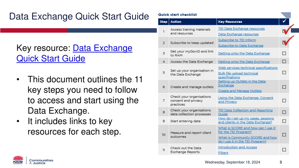 data exchange quick start guide