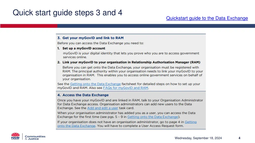 quick start guide steps 3 and 4