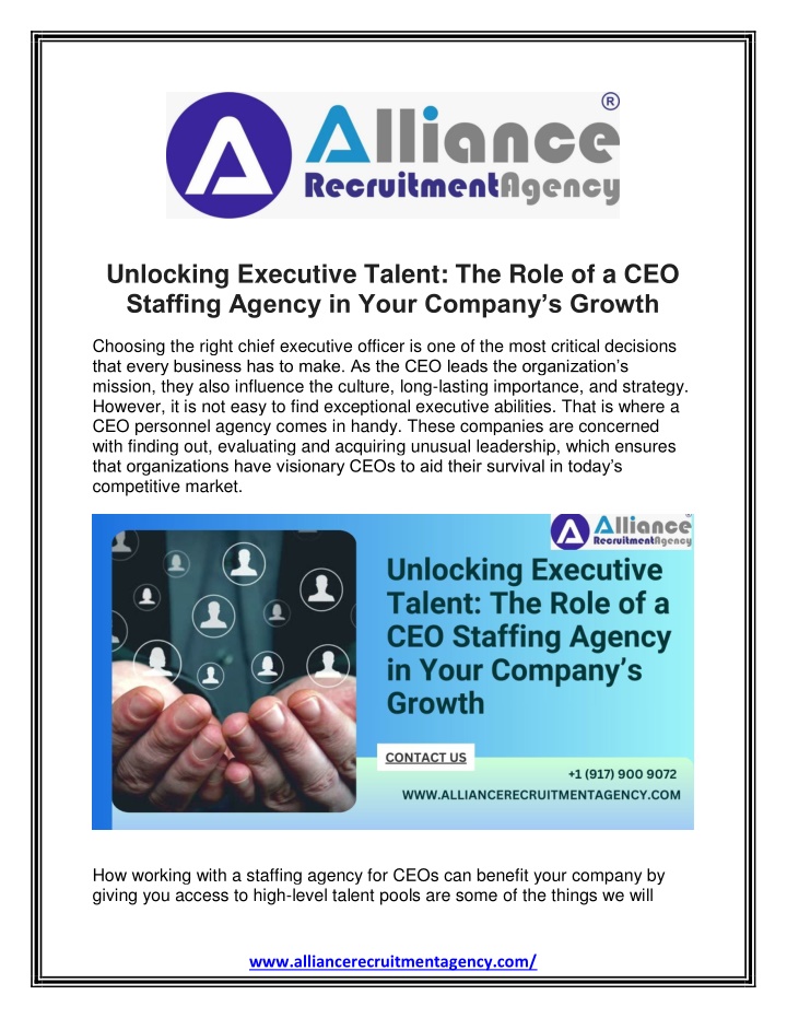 unlocking executive talent the role