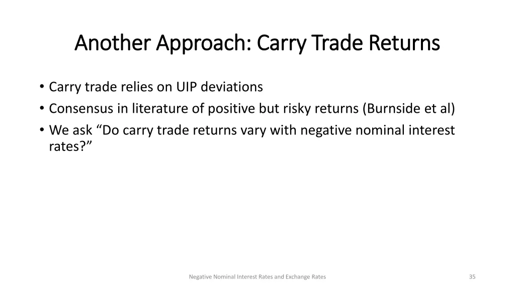 another approach carry trade returns another