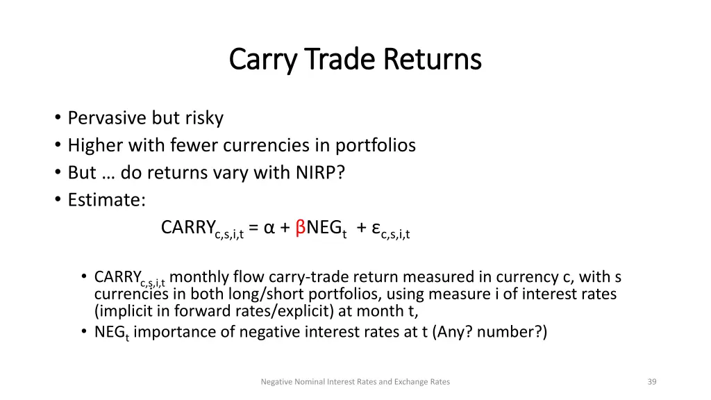 carry trade returns carry trade returns 1