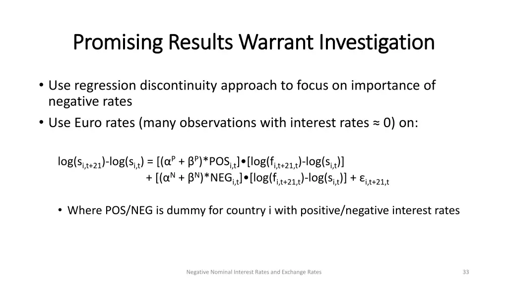 promising results warrant investigation promising