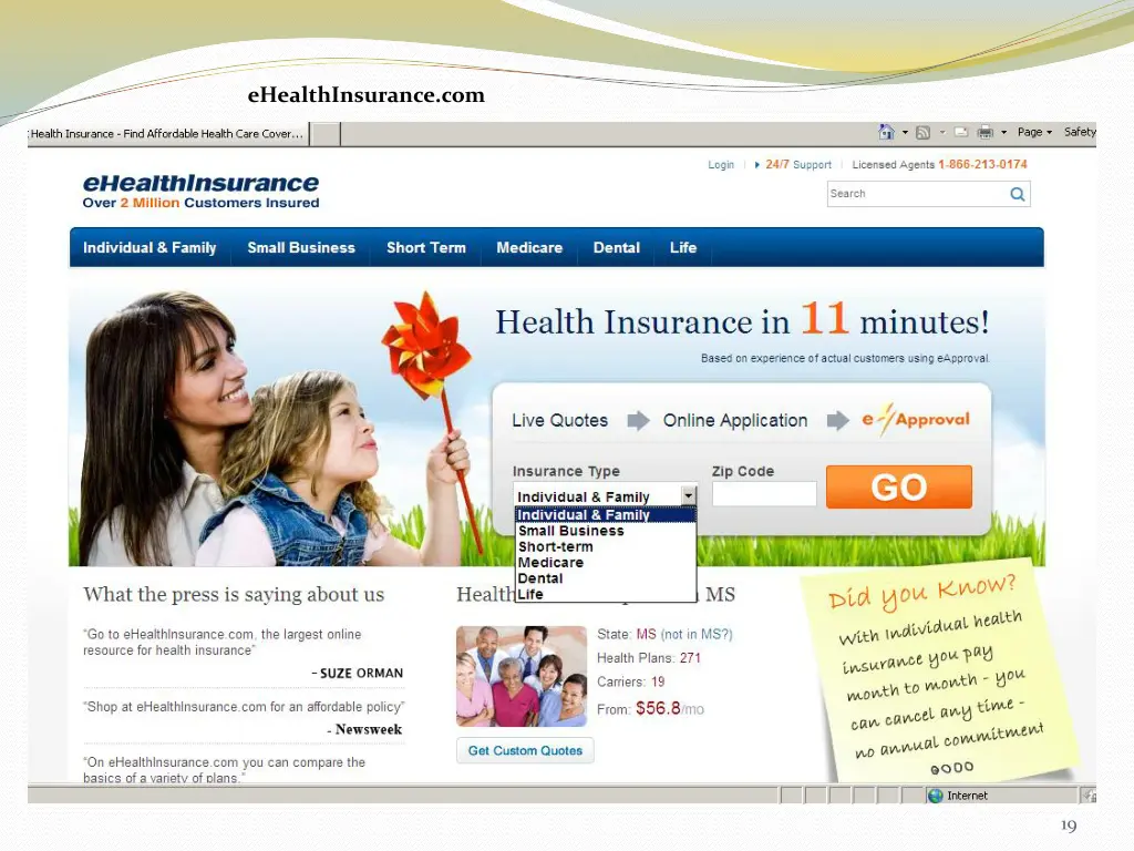 ehealthinsurance com