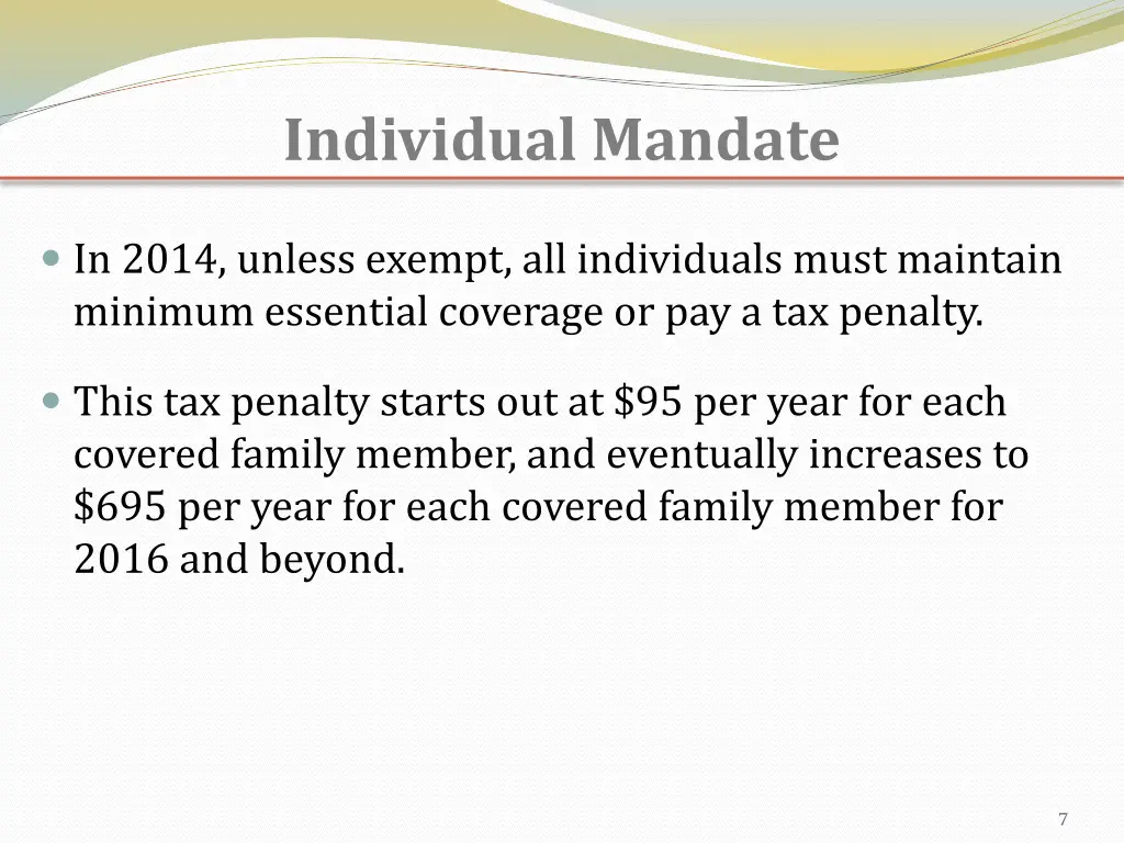 individual mandate