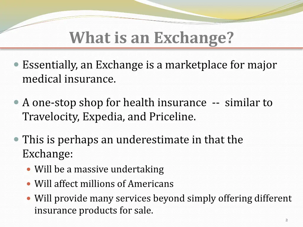 what is an exchange