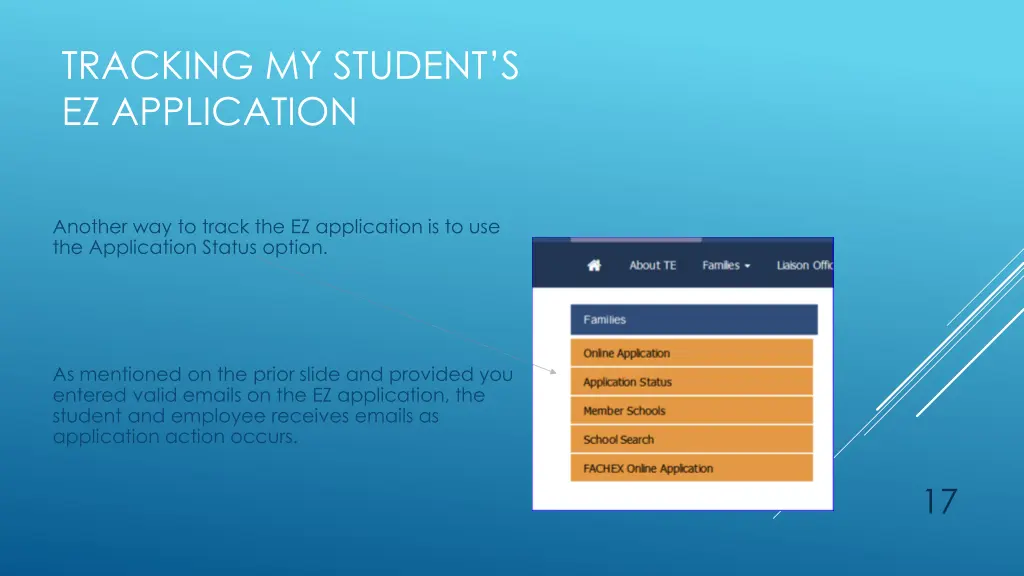 tracking my student s ez application