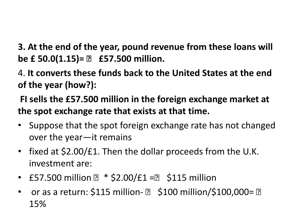 3 at the end of the year pound revenue from these