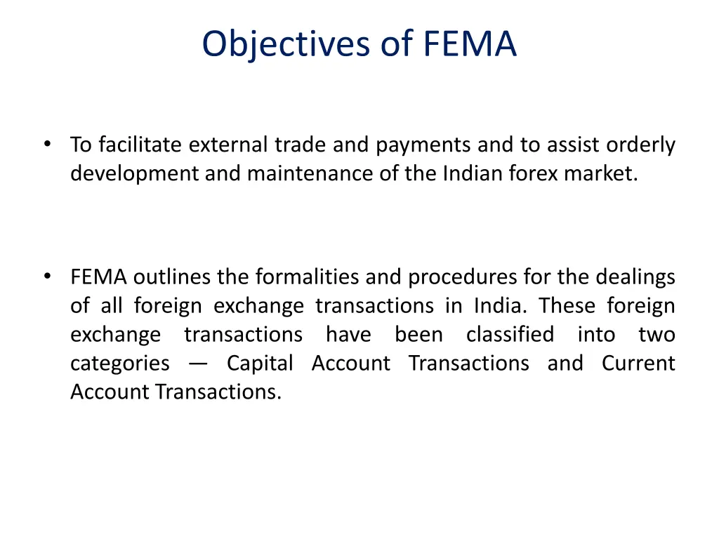 objectives of fema