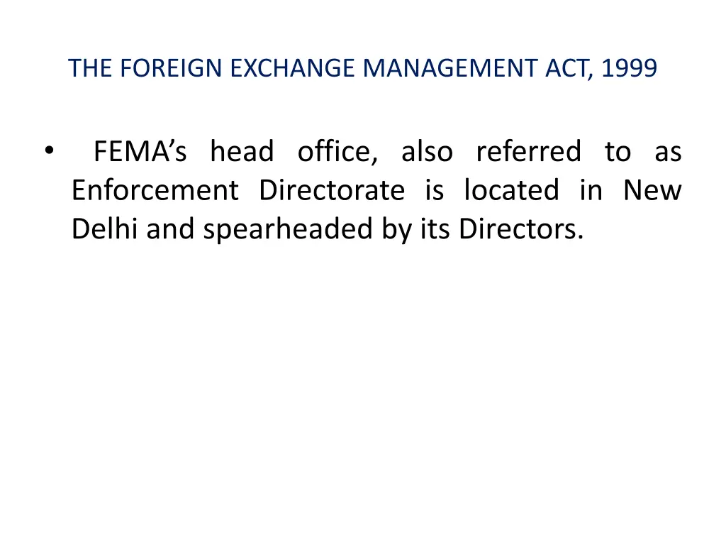 the foreign exchange management act 1999 2