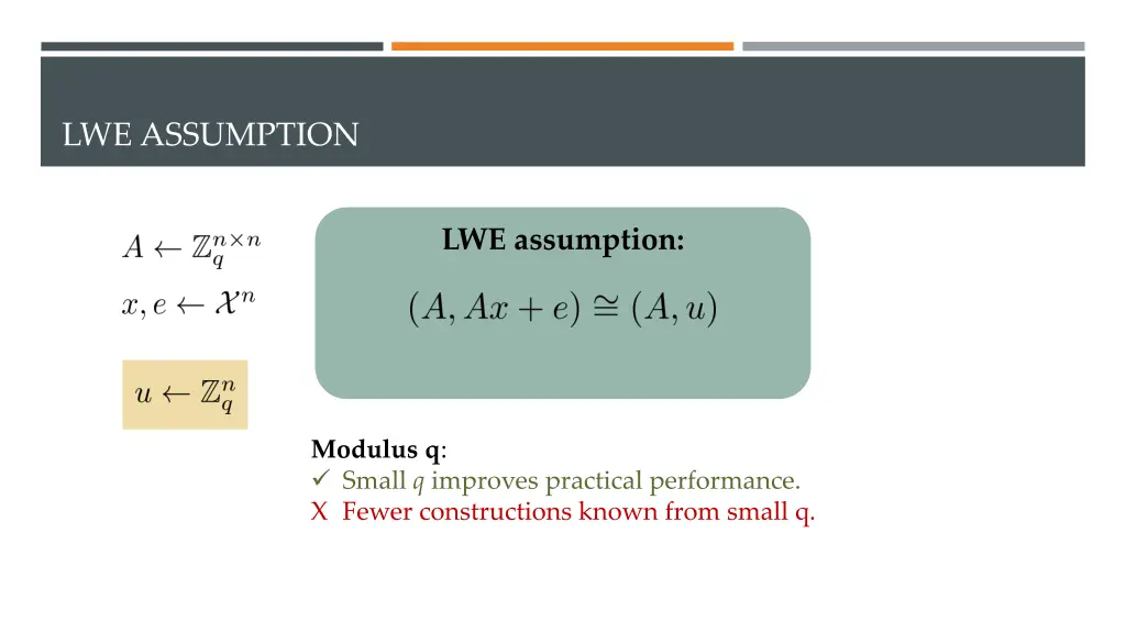 lwe assumption 3