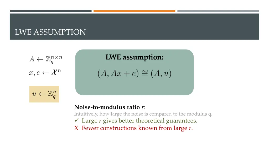 lwe assumption 4