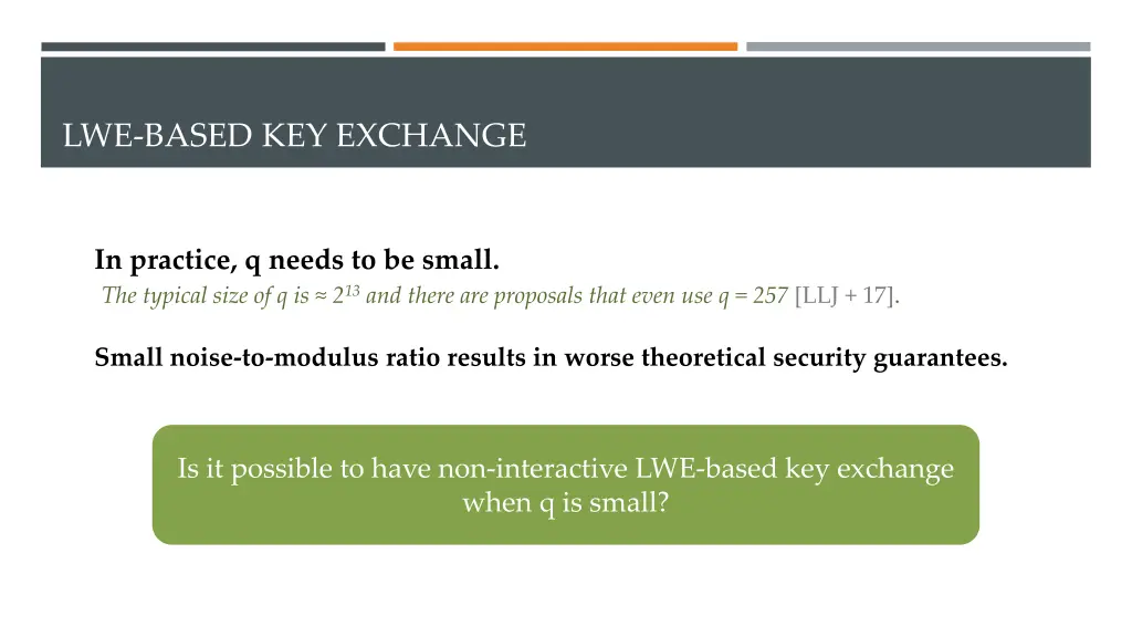 lwe based key exchange 15