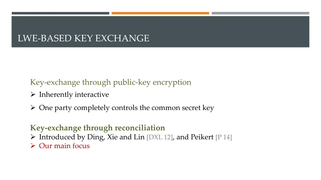 lwe based key exchange 3