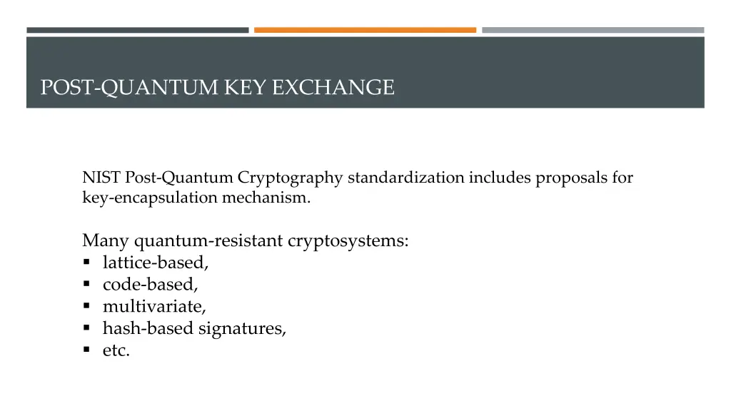 post quantum key exchange 1