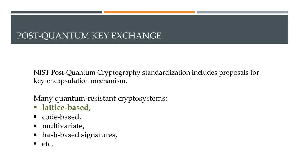 post quantum key exchange 2