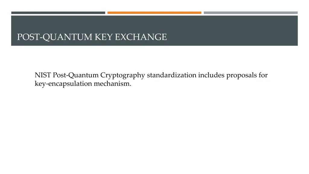 post quantum key exchange