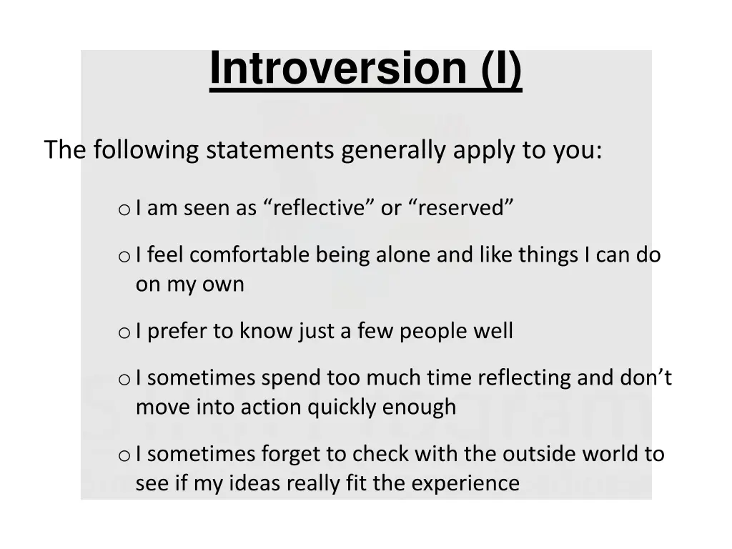 introversion i 1