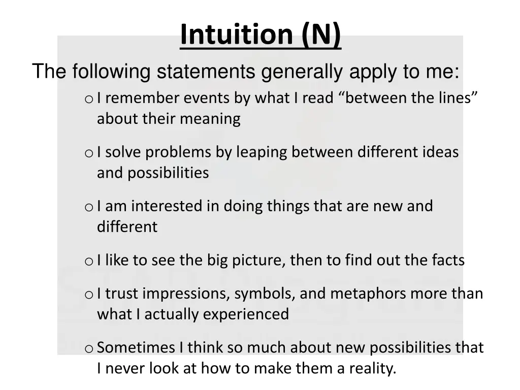 intuition n 1