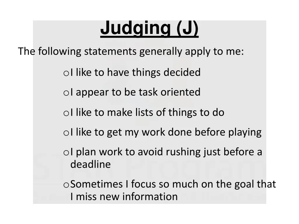 judging j 1