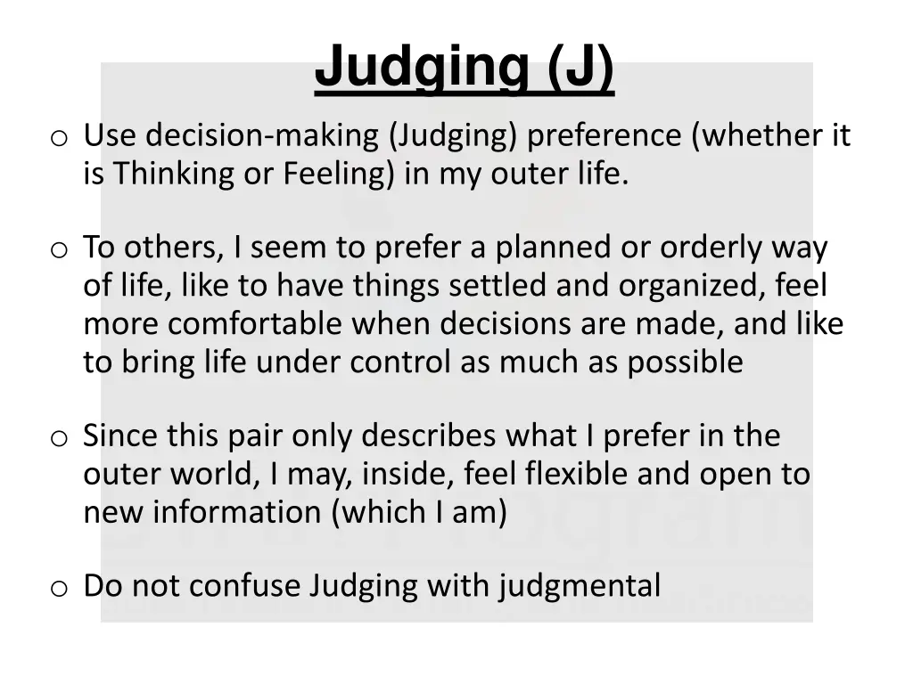 judging j