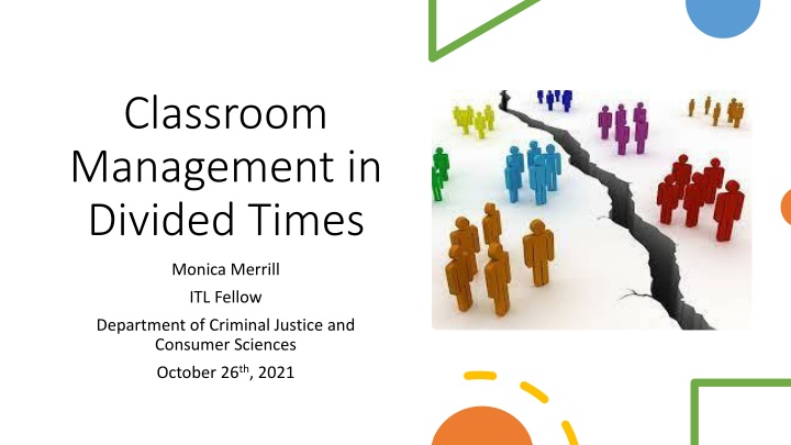 classroom management in divided times