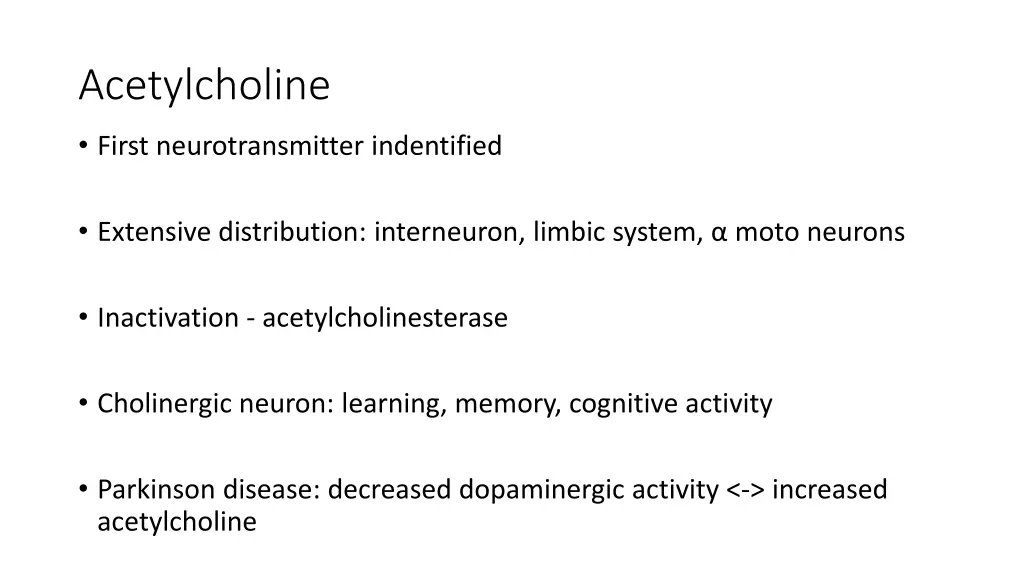 acetylcholine