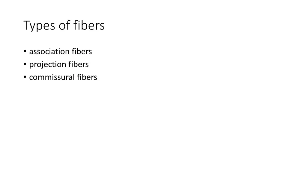 types of fibers