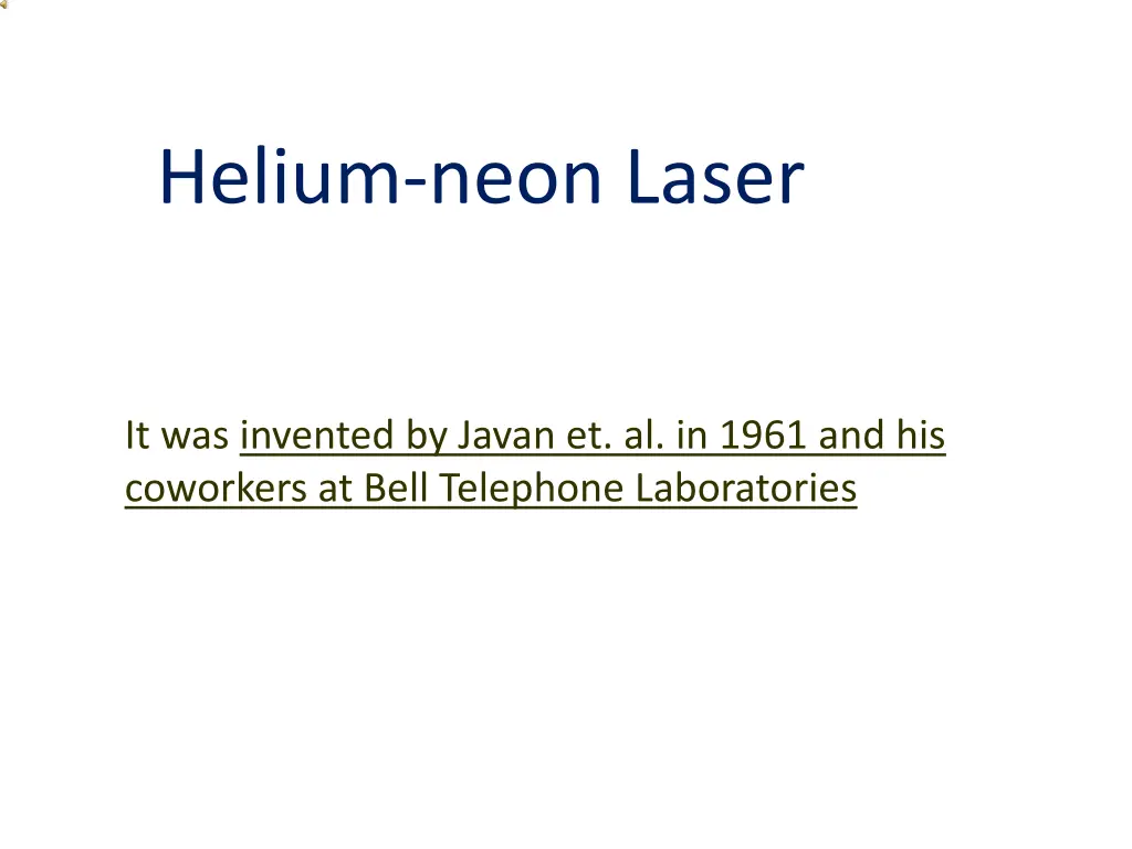 helium neon laser