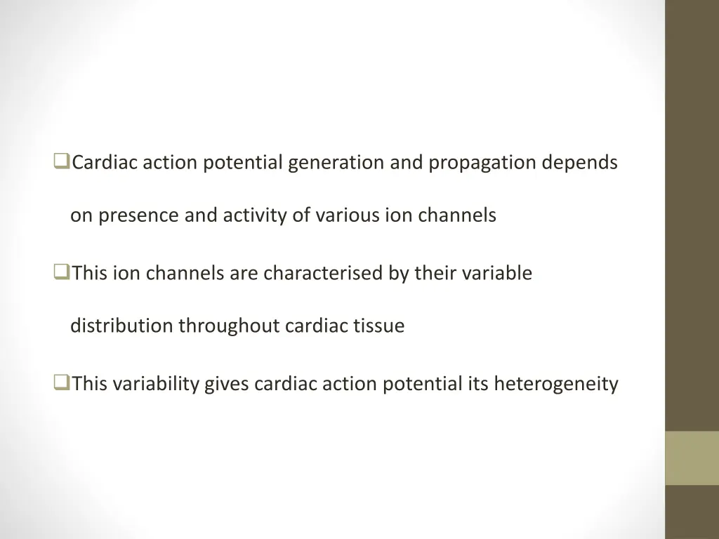 cardiac action potential generation