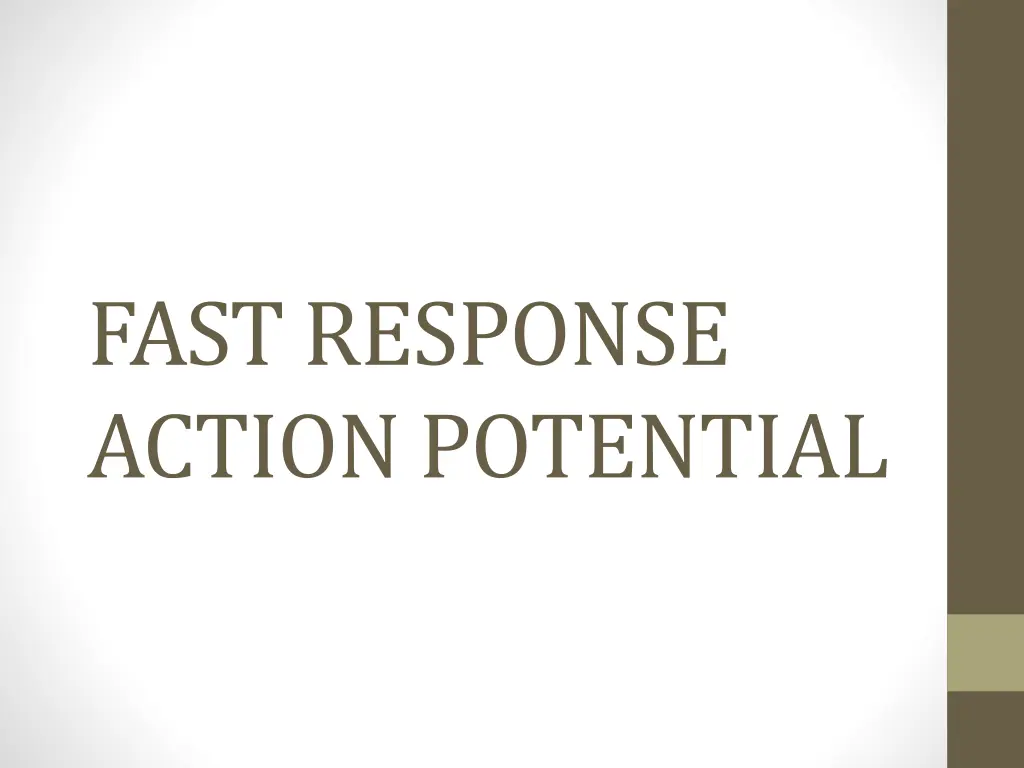 fast response action potential