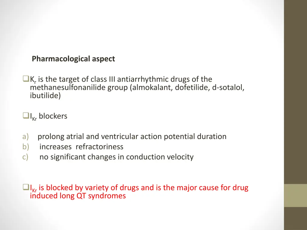 pharmacological aspect