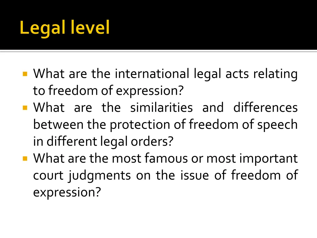 what are the international legal acts relating