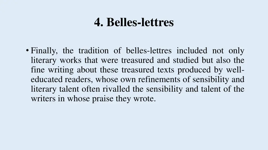 4 belles lettres