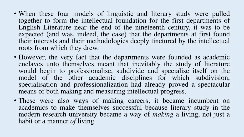 when these four models of linguistic and literary