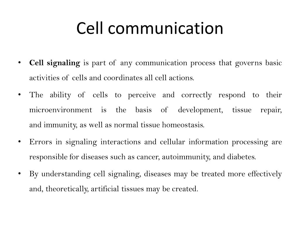 cell communication