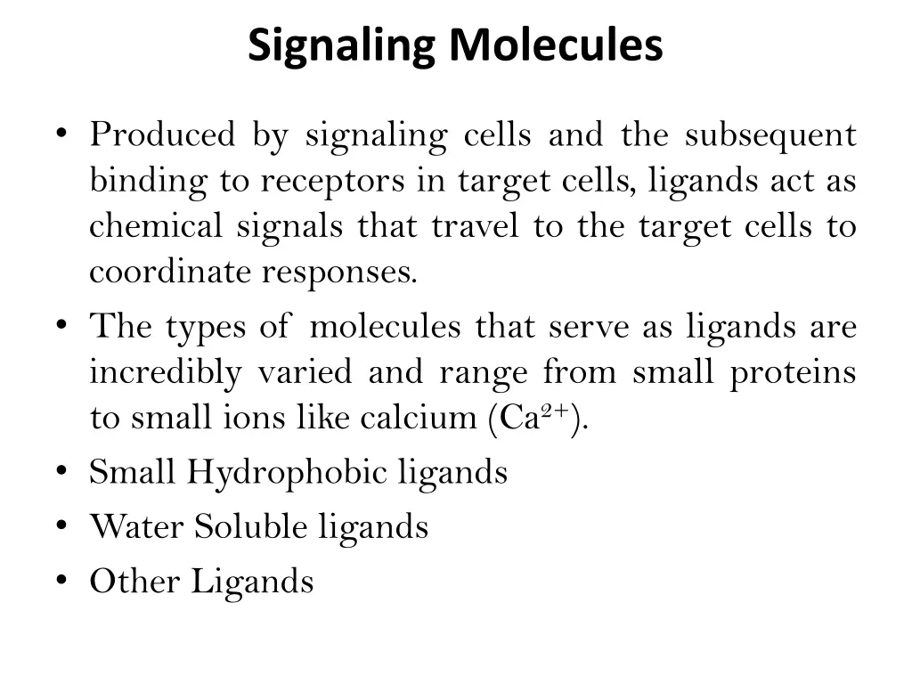 signaling molecules