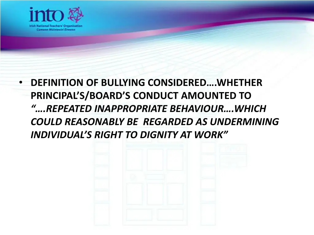 definition of bullying considered whether